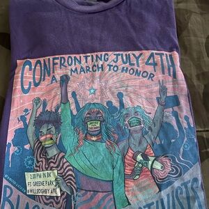 Purple Graphic Women’s Tee, Brooklyn. Original design